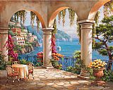 Sung Paintings - Terrace Arch II by Sung Kim